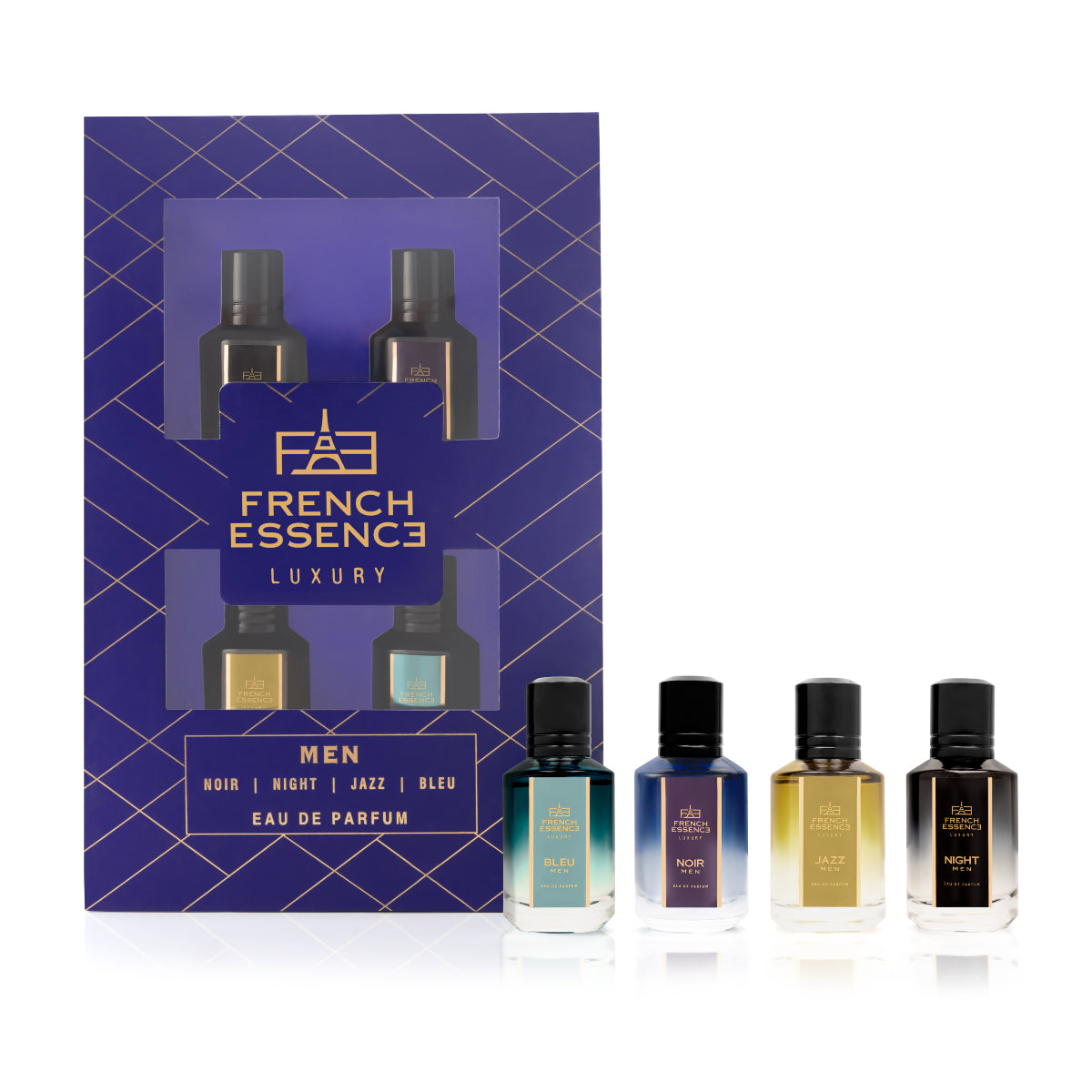 Men's Luxury Leather, Geranium French Perfume Gift Set