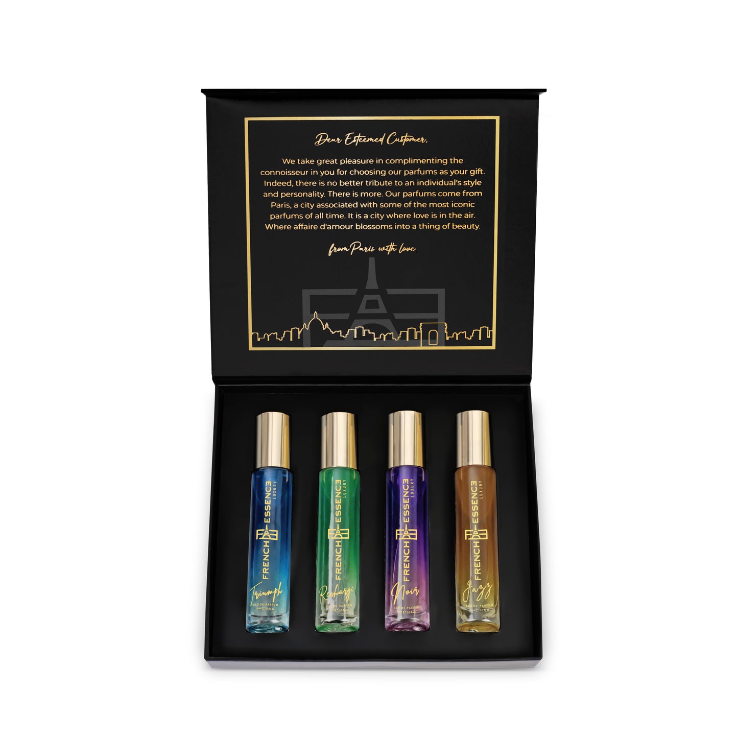 Luxury Cedarwood, Ambergris French Perfume Gift Set Men