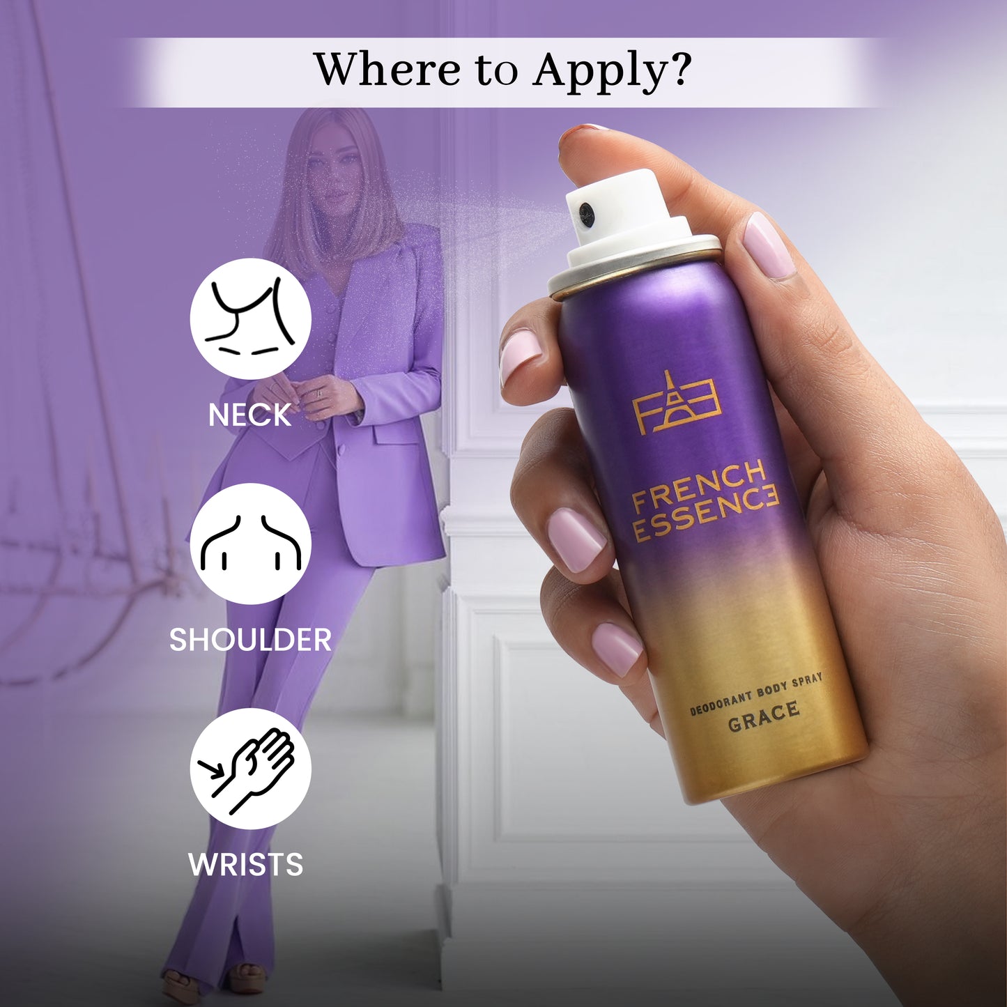 Unisex MINI Deodorant Body Spray Combo Pack 50ML Each (Pack of 5)