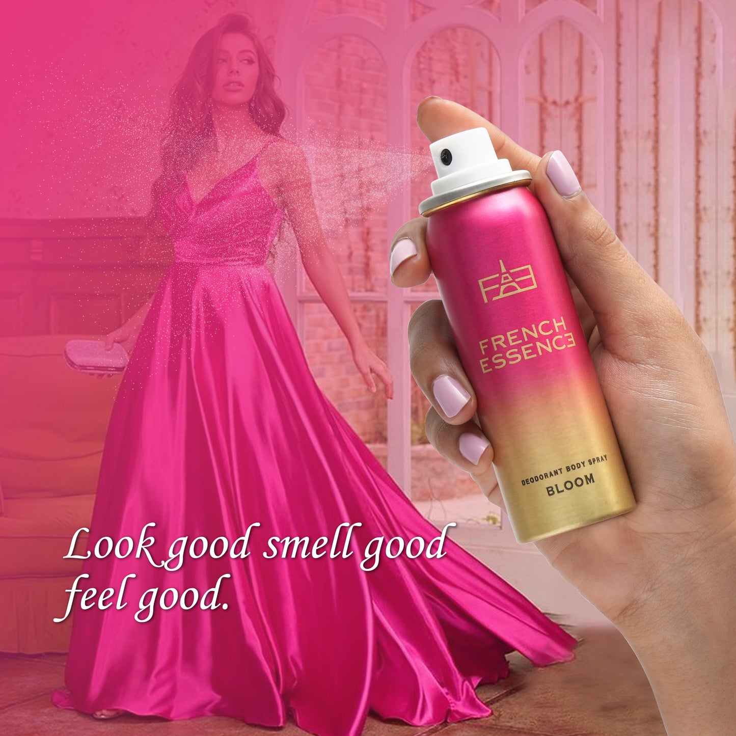 Set of 3 MINI Deodorant Body Spray 50ml Each - Bloom + Oud + Aura