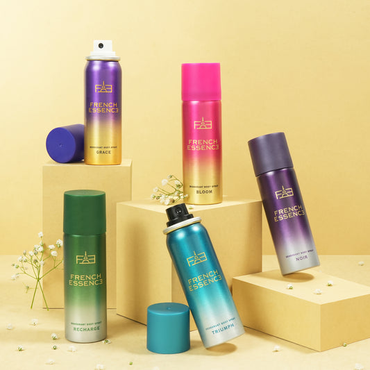Unisex MINI Deodorant Body Spray Combo Pack 50ML Each (Pack of 5)
