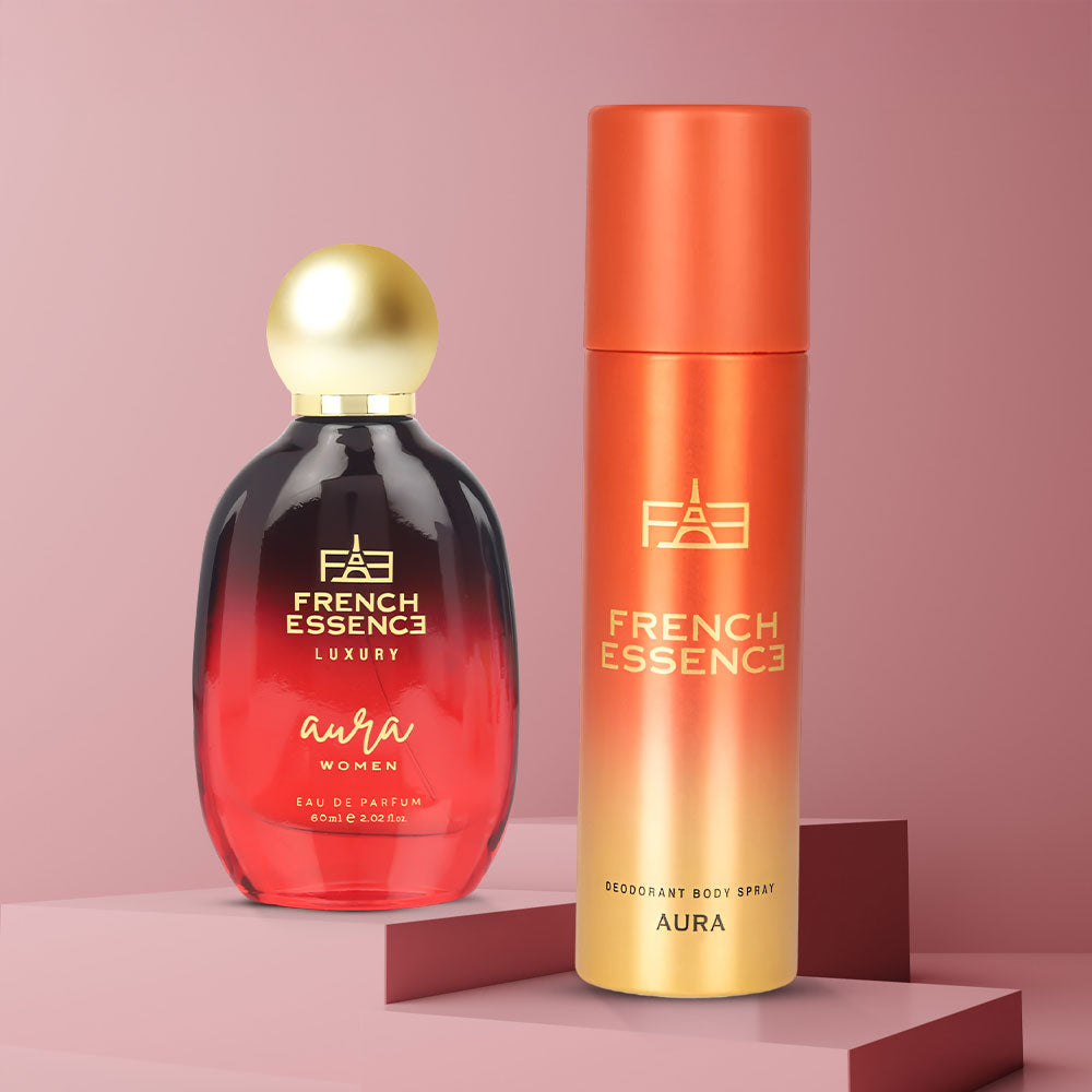 Aura Women Perfume (60ml) & Deodorant (150ml) Combo Pack
