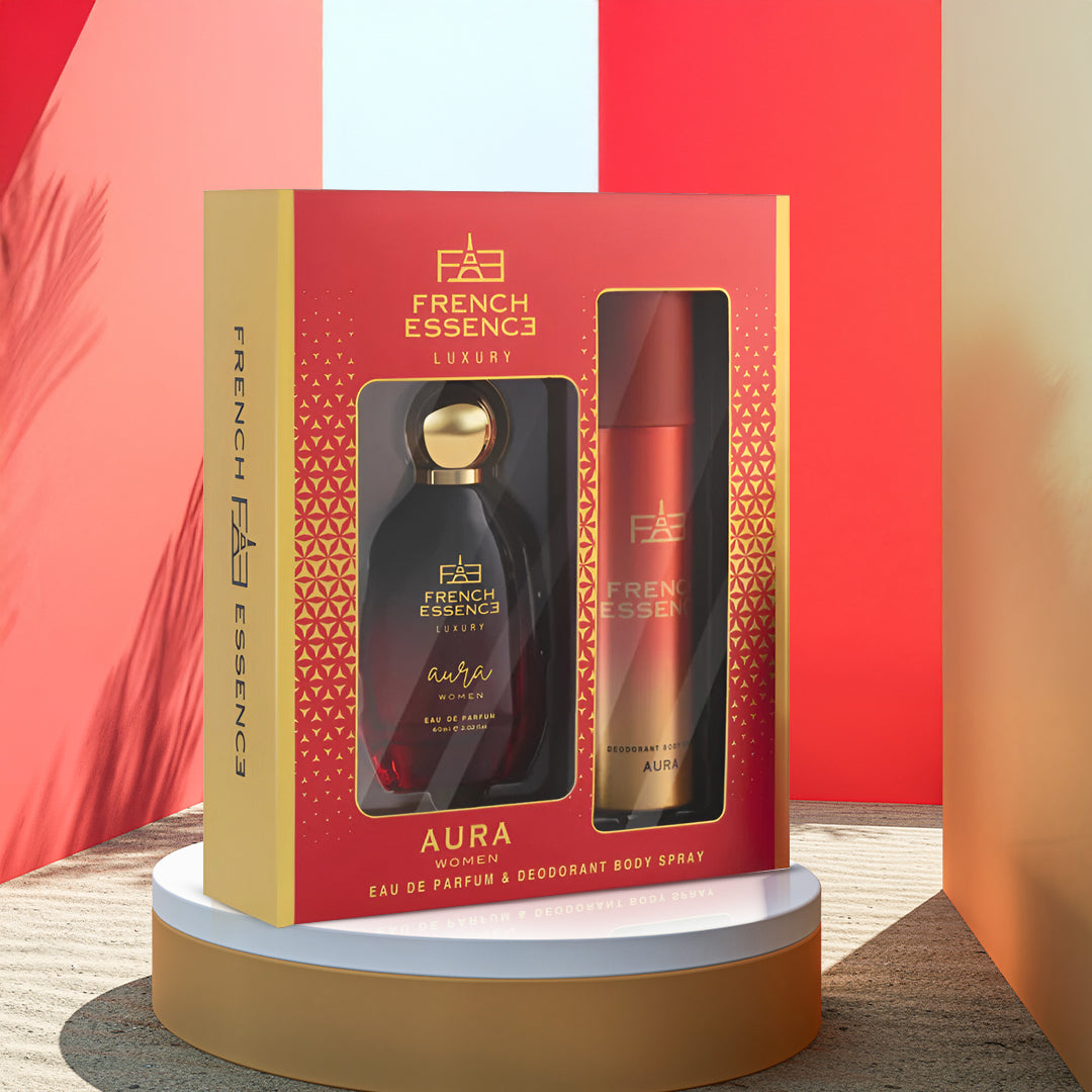 Aura Women Perfume (60ml) & Deodorant (150ml) Combo Pack