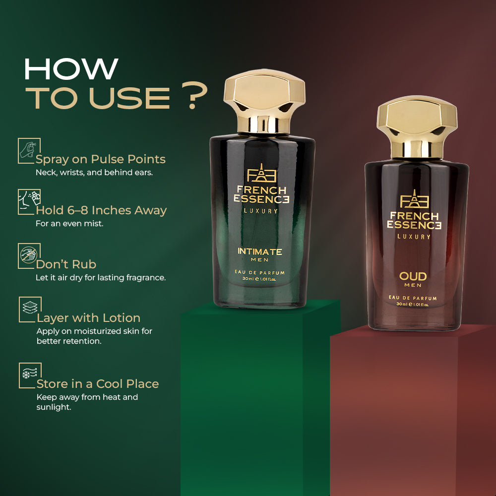 Oud & Intimate Perfume Combo Pack 30ml+30ml (Pack of 2)