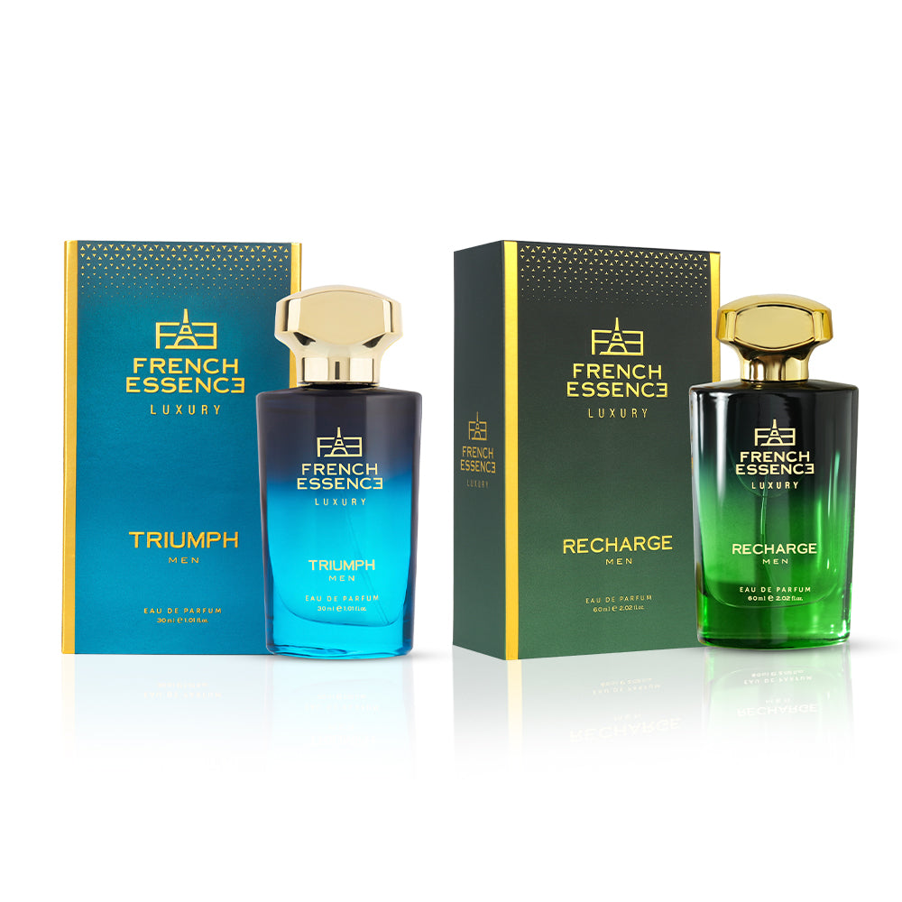 Triumph + Recharge (60ml+30ml) Luxury Perfume Combo (Pack of 2)