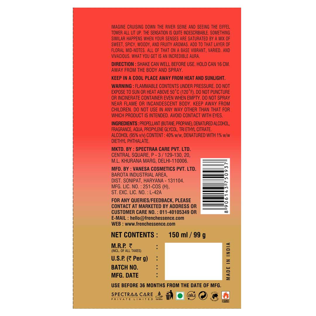 Aura Women Deodorant Body Spray - 150ml