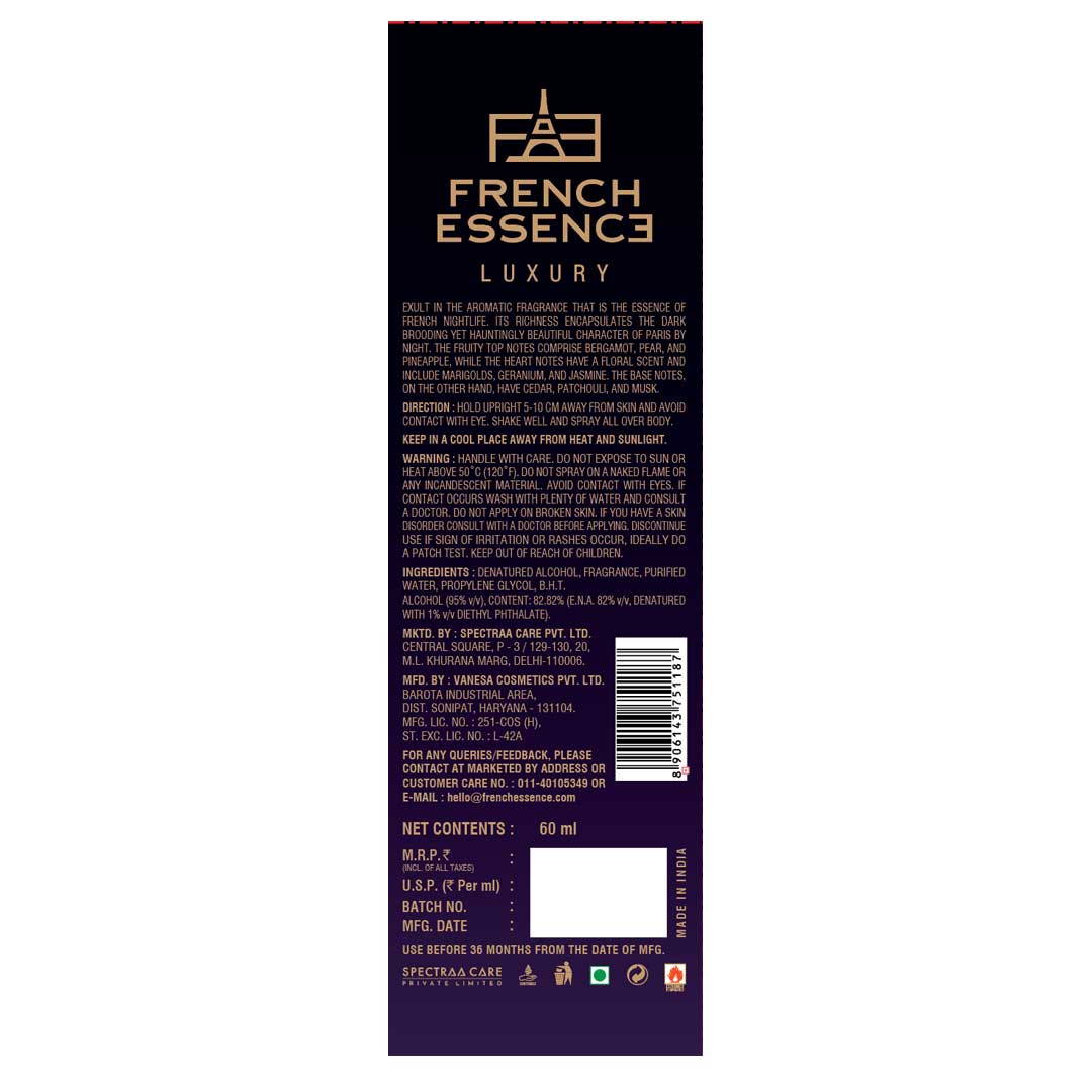 Noir Men Luxury Perfume - 60ml