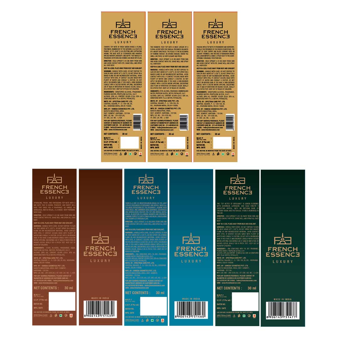 Unisex Luxury Perfume Gift Combo – Pack of 6 (30ml Each) | Long-Lasting EDP for Men & Women