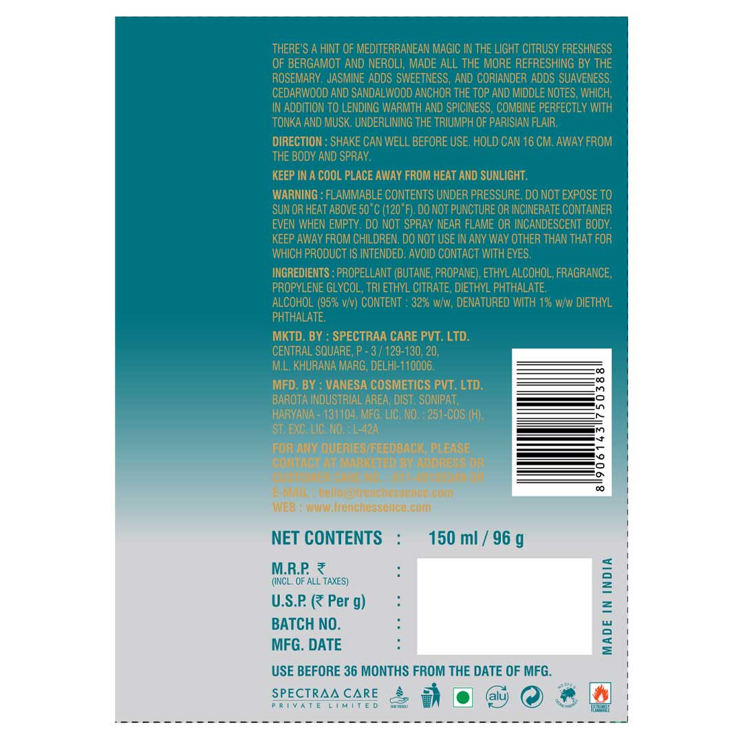 Triumph Unisex Deodorant Body Spray - 150ml