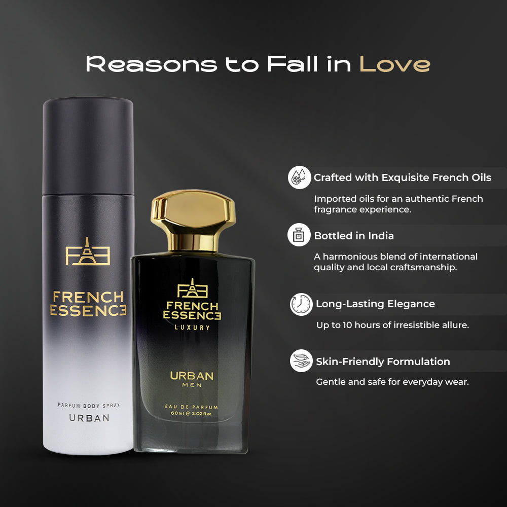 Urban Men Perfume (60ml) & Deodorant (120ml) Combo Pack