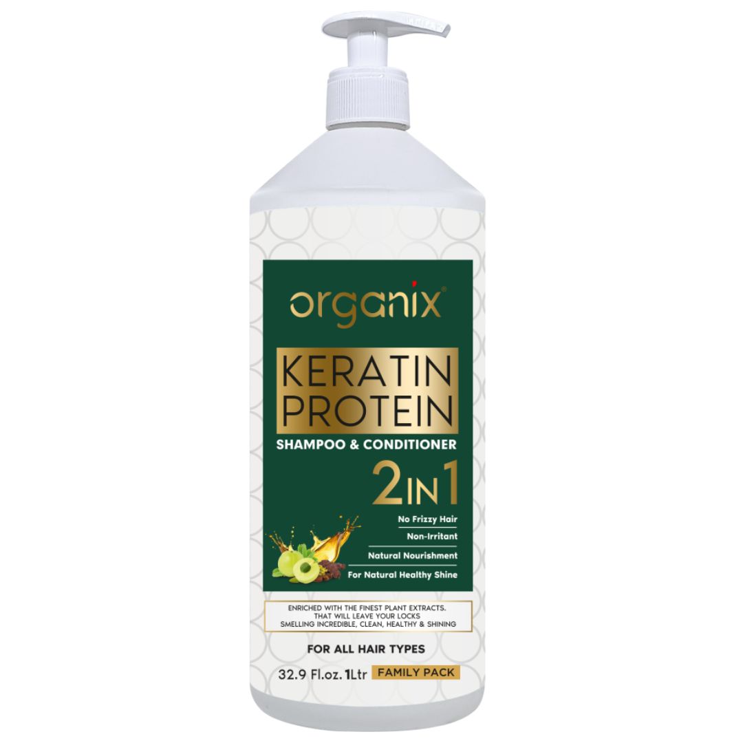 Organix 2-in-1 Keratin Protein Shampoo & Conditioner – 1ltr