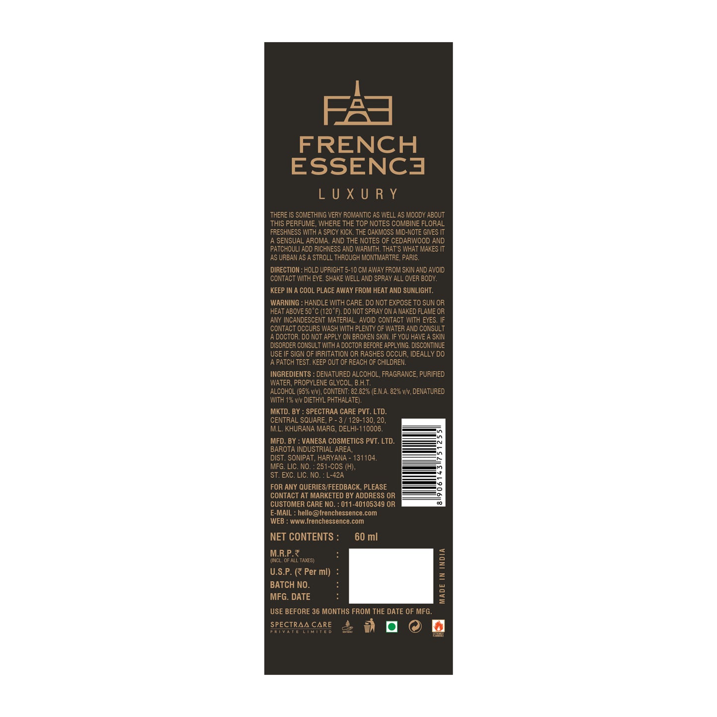 Urban Men Luxury Perfume - 60ml