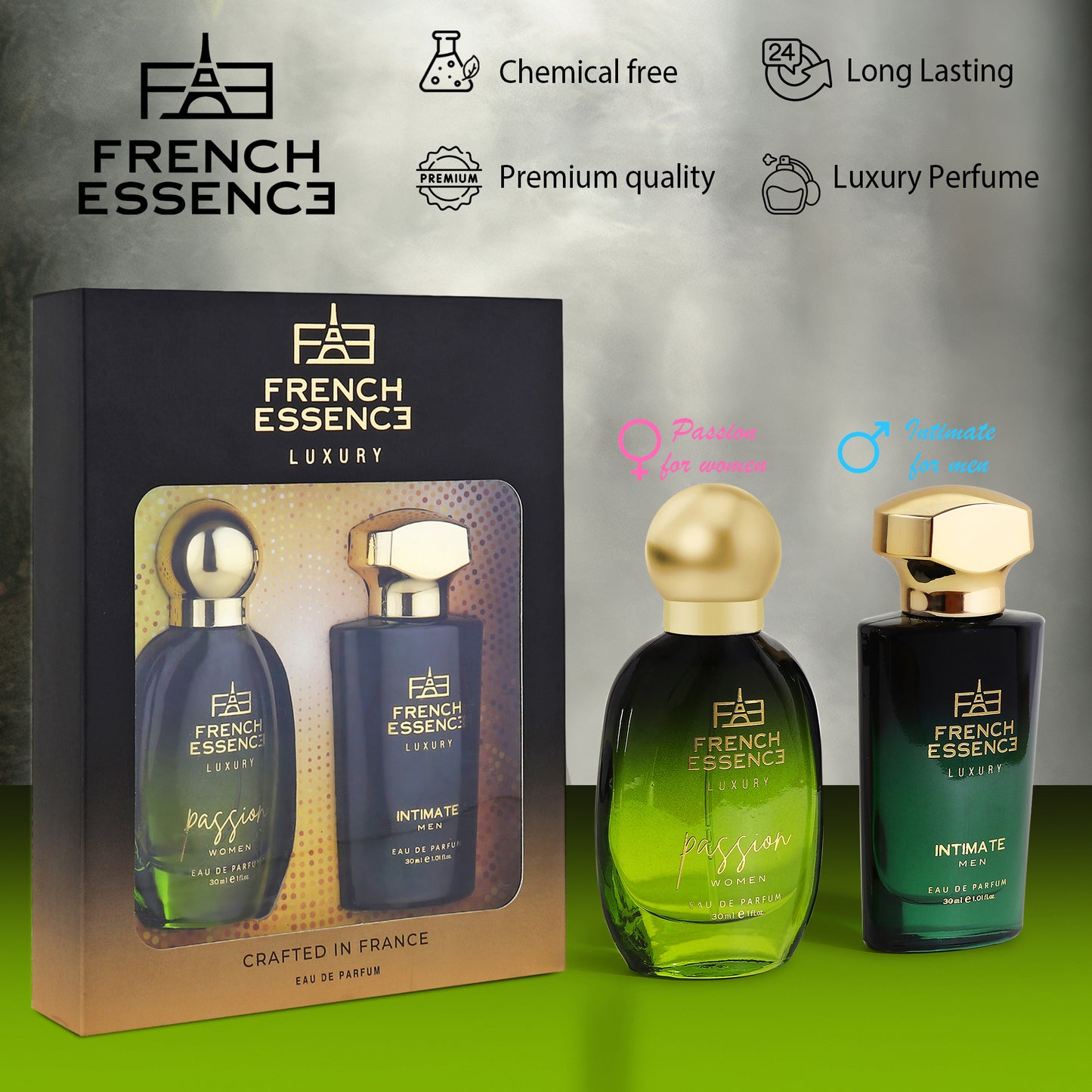 Passion & Intimate Perfume Combo EDP 30ML (Pack of 2)