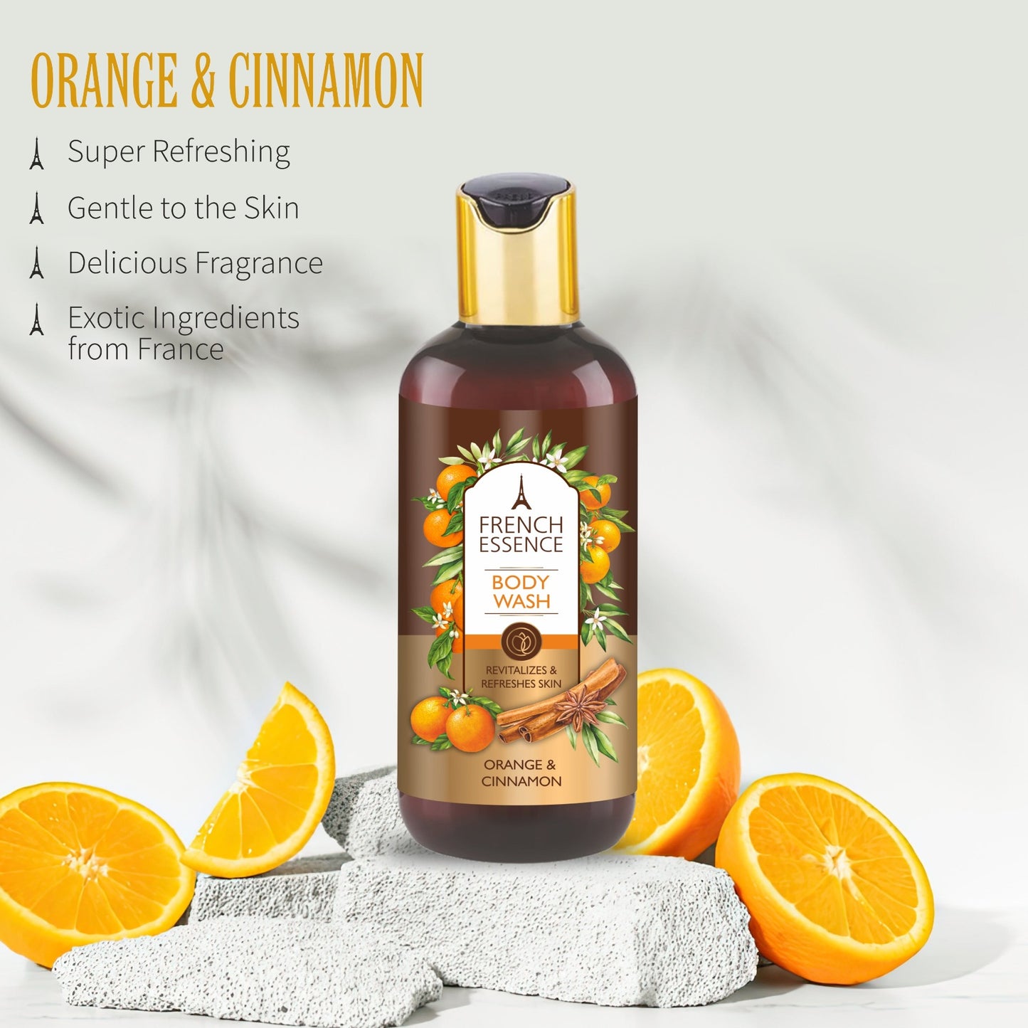 Orange & Cinnamon French Body Wash Women