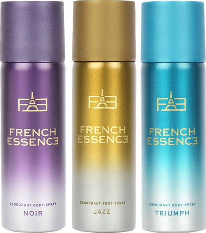 MINI Combi Pack of Jazz, Noir & Triumph Deodorant Spray for Men - 50ml Each (Pack of 3)