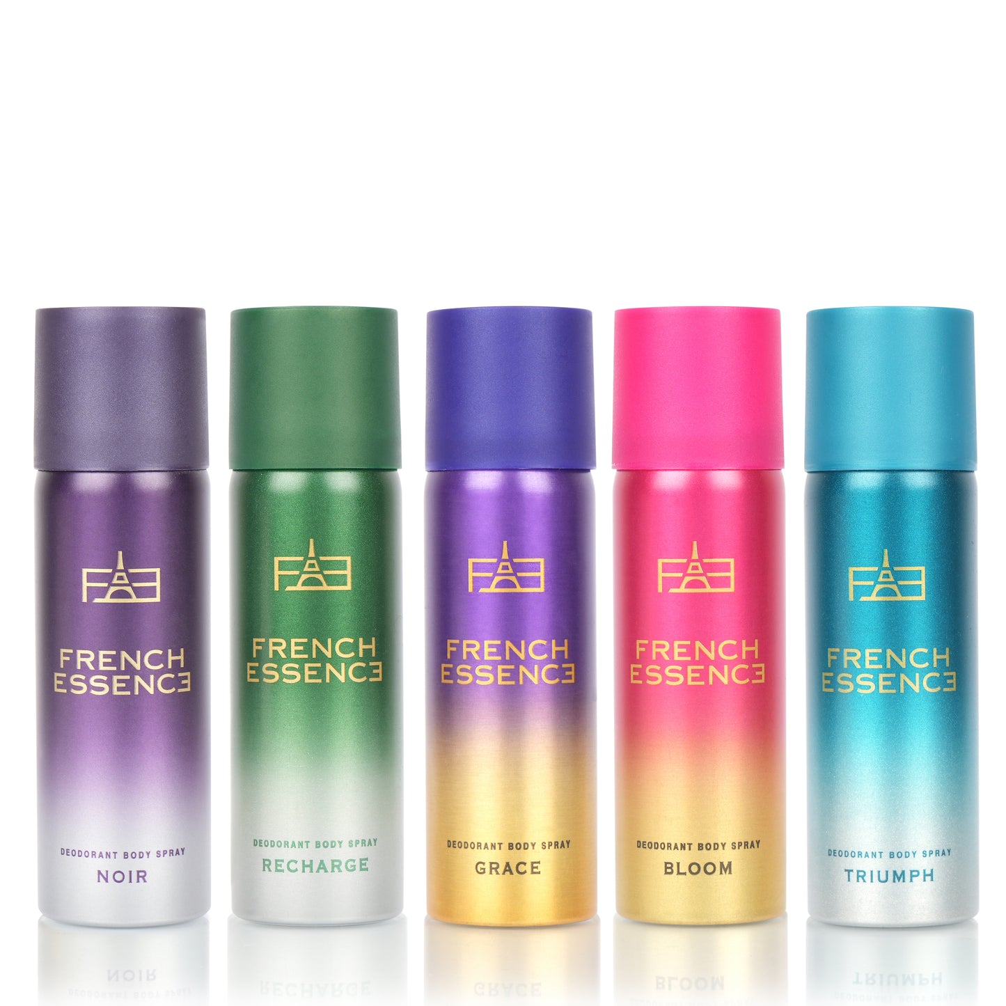 Unisex MINI Deodorant Body Spray Combo Pack 50ML Each (Pack of 5)