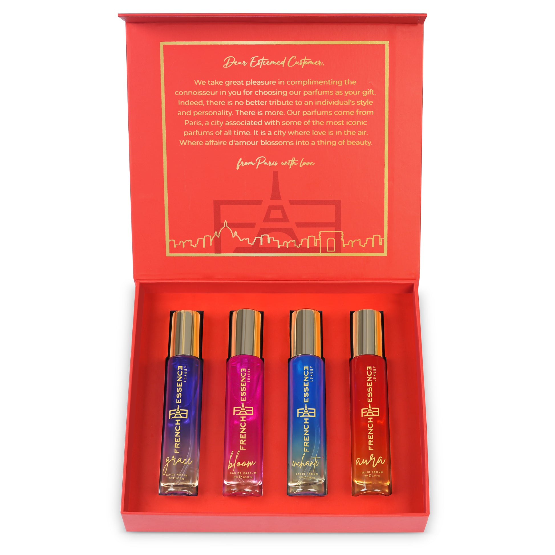 Luxury Musk & Amber French Perfume Gift Set Women