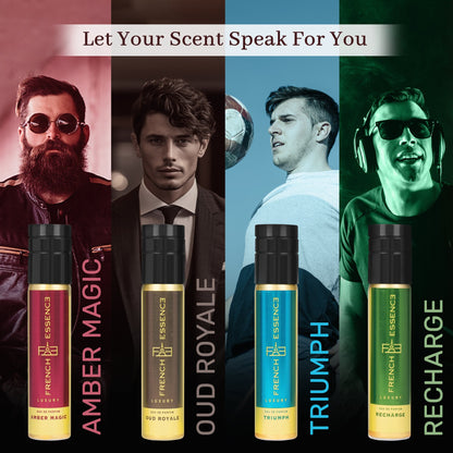Luxury Eau De Parfum Amber, Patchouli Gift Set for Men