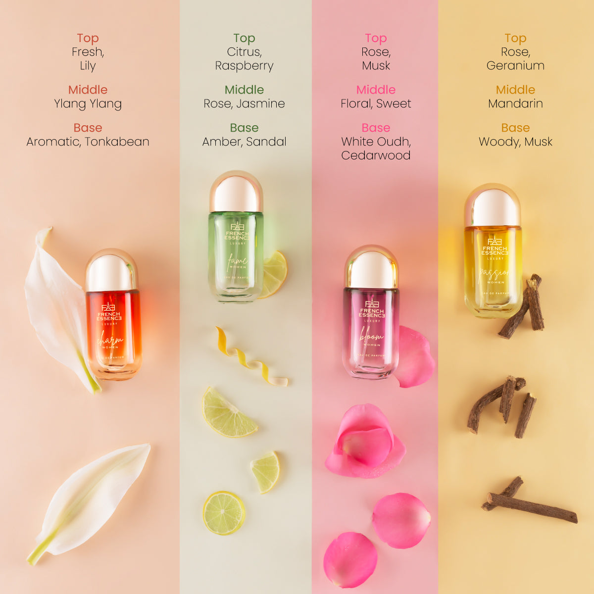 Women's Luxury Perfumes Gift Set - 4 x 25mls