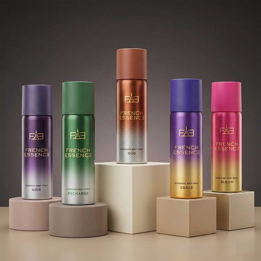 Set Of 5 MINI Deodorant Body Spray - 50ml Each