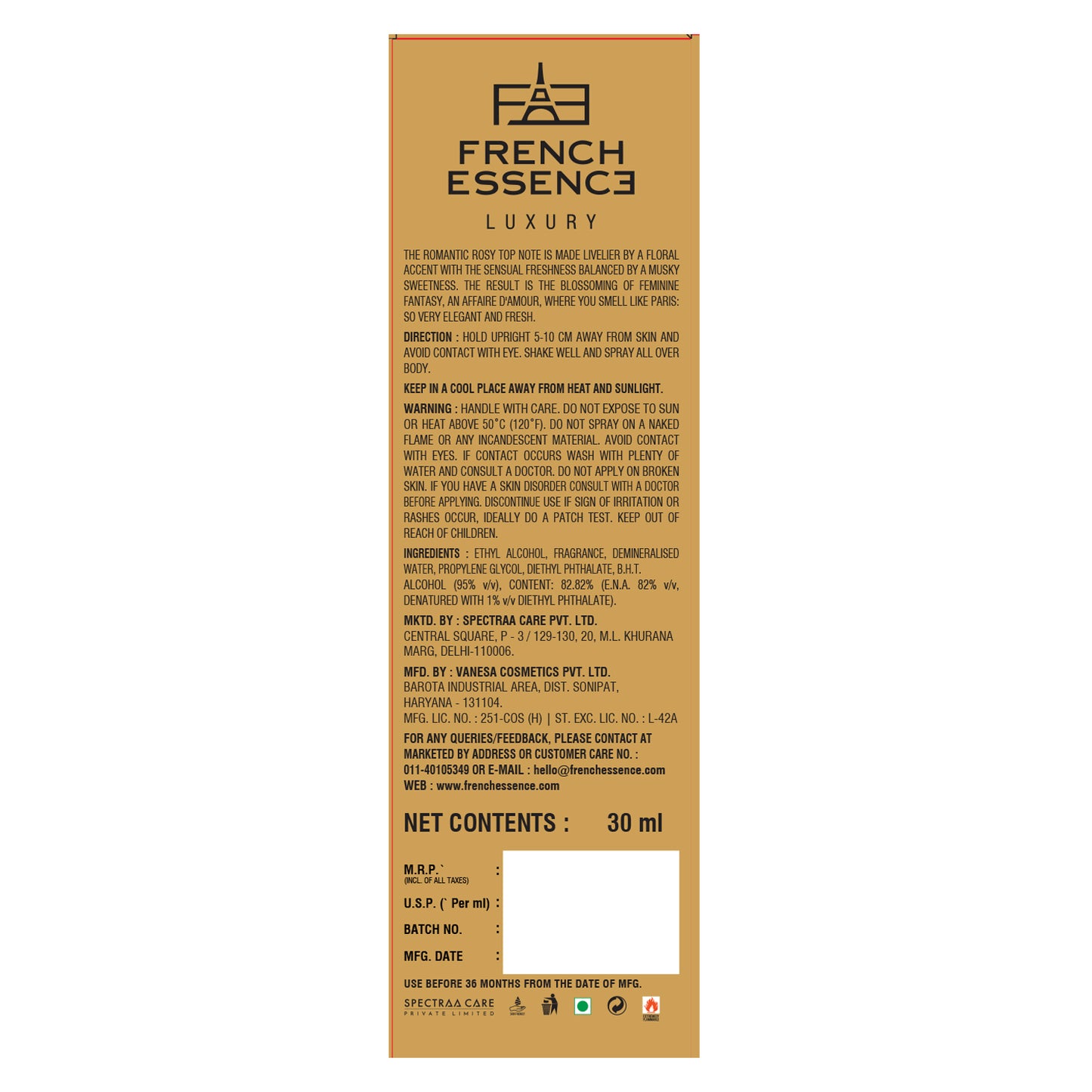 Bloom Women Luxury Perfume - 30ml