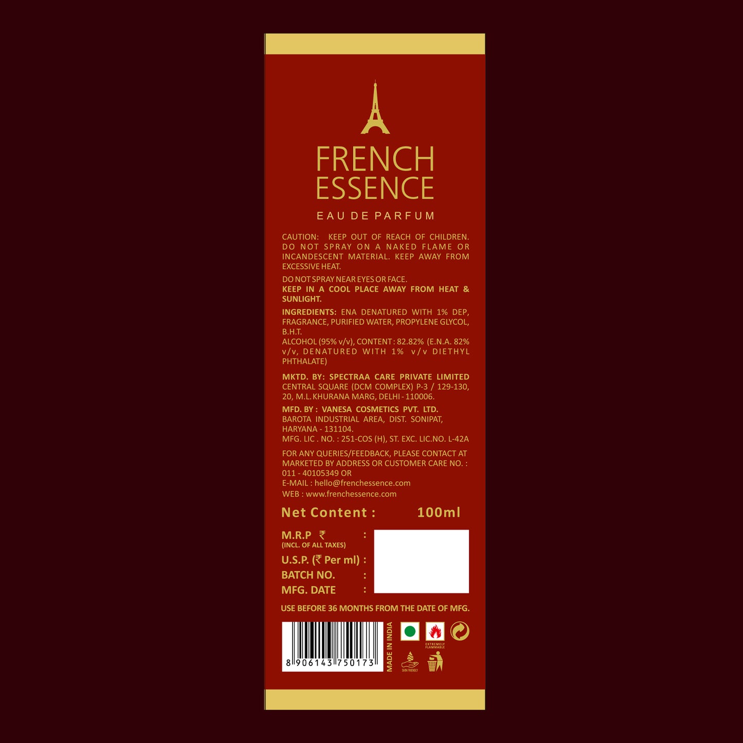 Amber Magic Luxury Unisex Perfume – 100ml