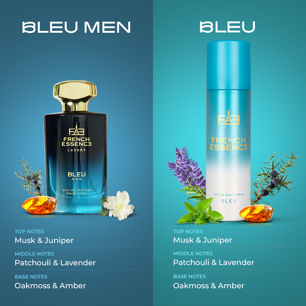 Bleu Unisex Perfume (60ml) & Deodorant (120ml) Combo Pack