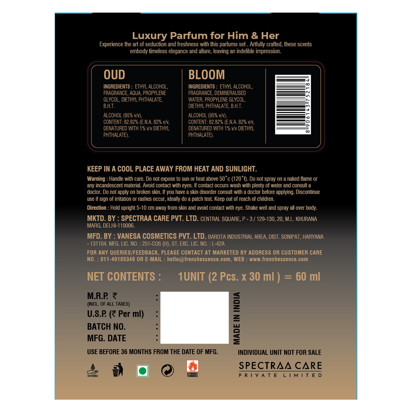 Bloom & Oud Perfume Combo EDP 30ML (Pack of 2)