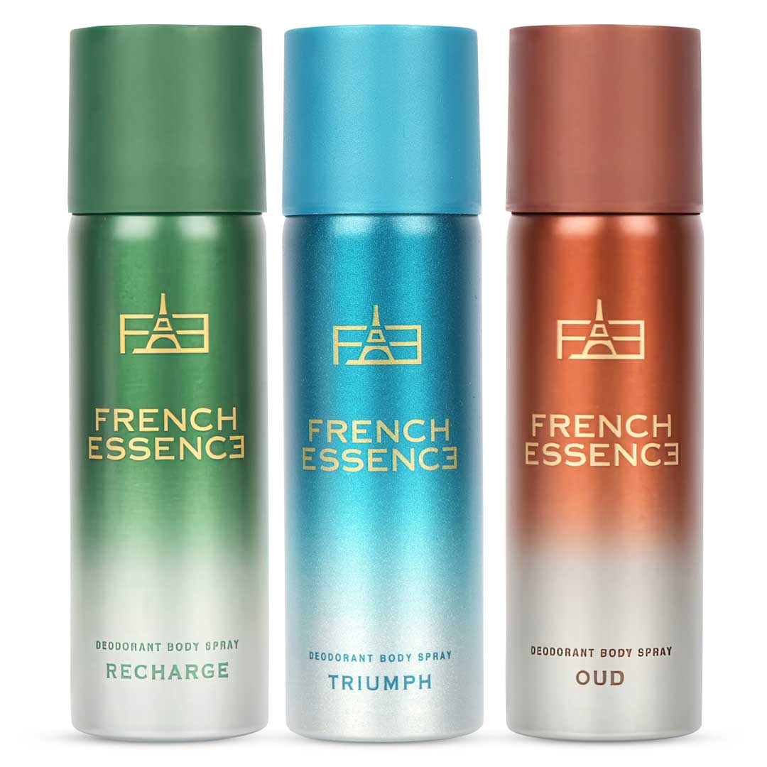 Unisex MINI Deodorant Body Spray Combo Pack 50ML Each (Pack of 3)