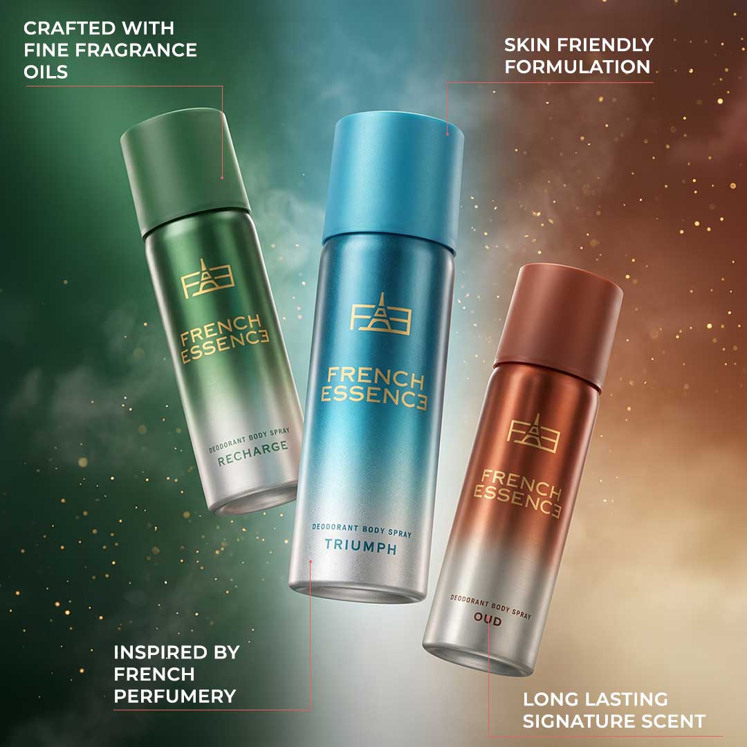 Unisex MINI Deodorant Body Spray Combo Pack 50ML Each (Pack of 3)