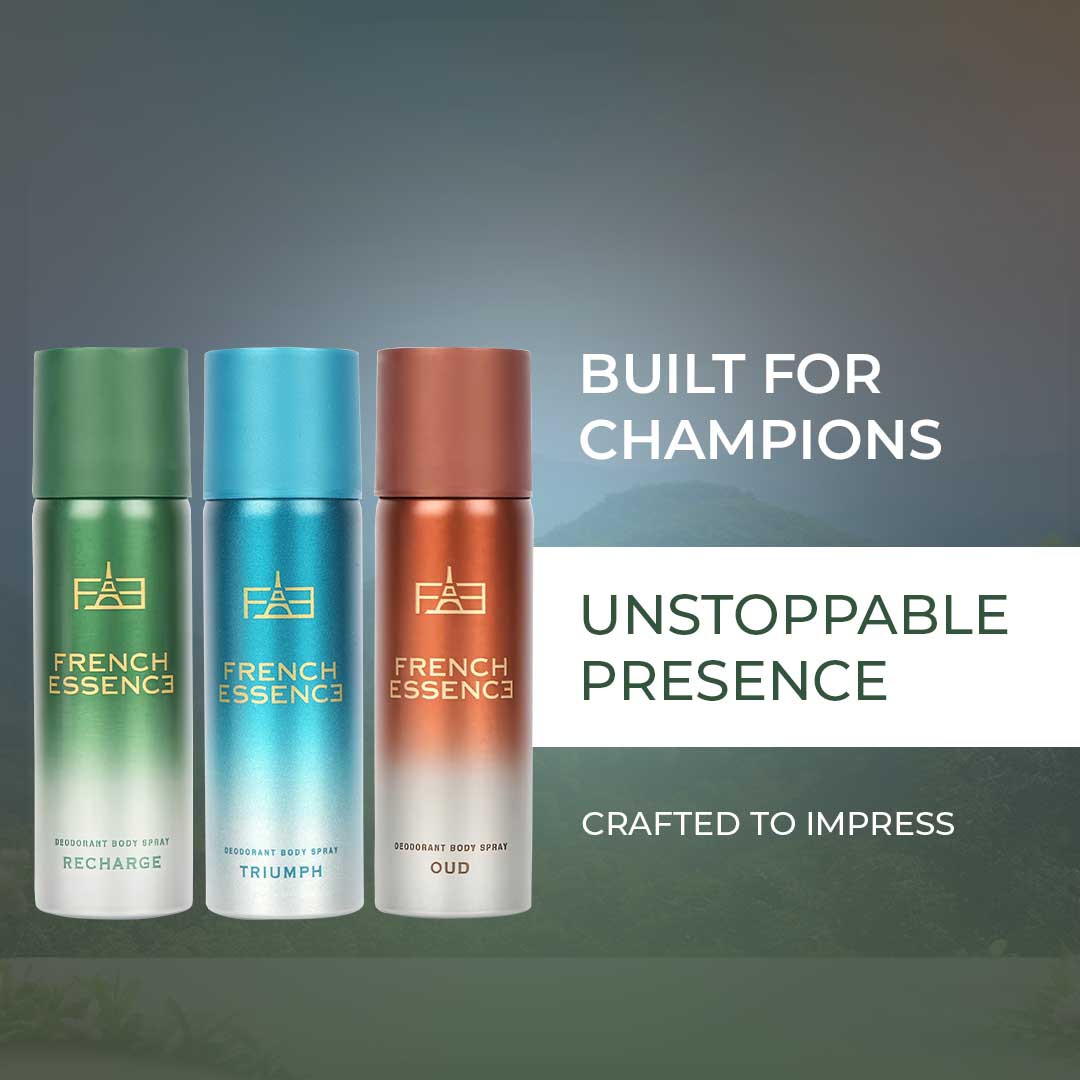 Unisex MINI Deodorant Body Spray Combo Pack 50ML Each (Pack of 3)