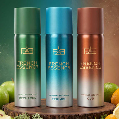 Unisex MINI Deodorant Body Spray Combo Pack 50ML Each (Pack of 3)