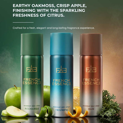 Unisex MINI Deodorant Body Spray Combo Pack 50ML Each (Pack of 3)