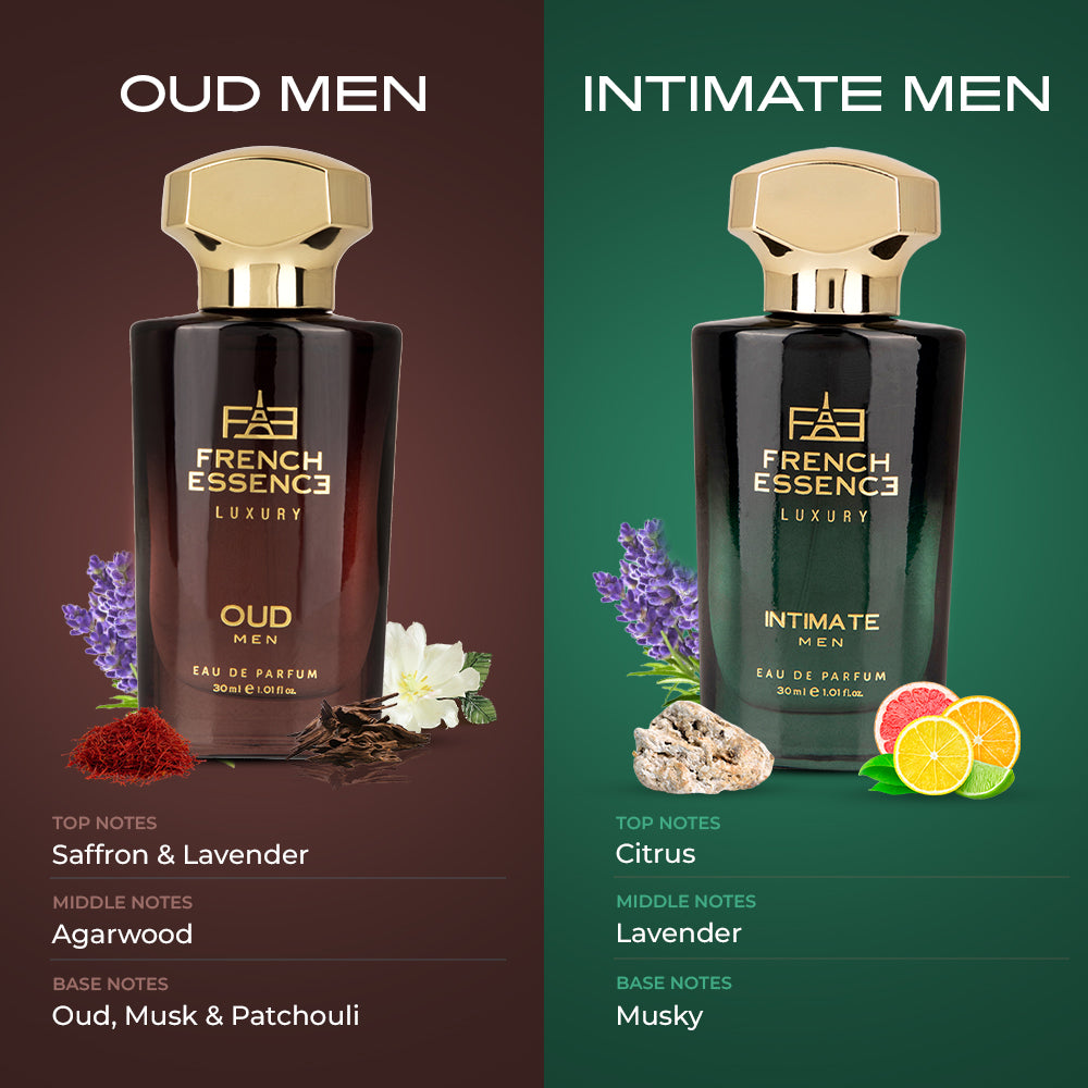 Buy Now French Essence Oud Intimate Perfume for Men's Combo Pack