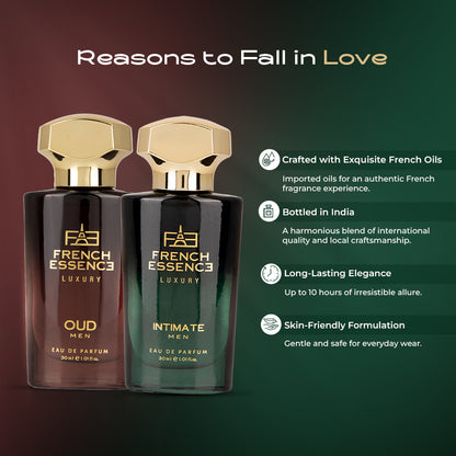Oud & Intimate Perfume Combo Pack 30ml+30ml (Pack of 2)