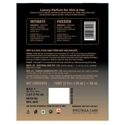 Passion & Intimate Perfume Combo EDP 30ML (Pack of 2)