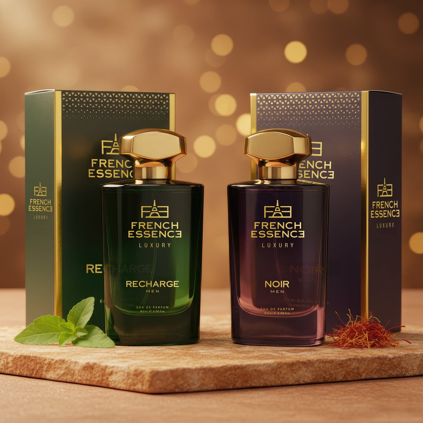 Men's Luxury Perfume Combo Pack 60ml+60ml (Pack of 2)