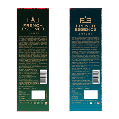Recharge & Bleu Men's Perfume Combo Pack 60ml+60ml (Pack of 2)