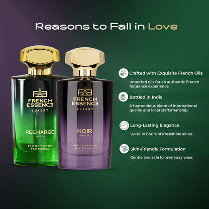 Men's Luxury Perfume Combo Pack 60ml+60ml (Pack of 2)