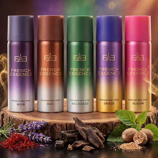 Set Of 5 MINI Deodorant Body Spray - 50ml Each