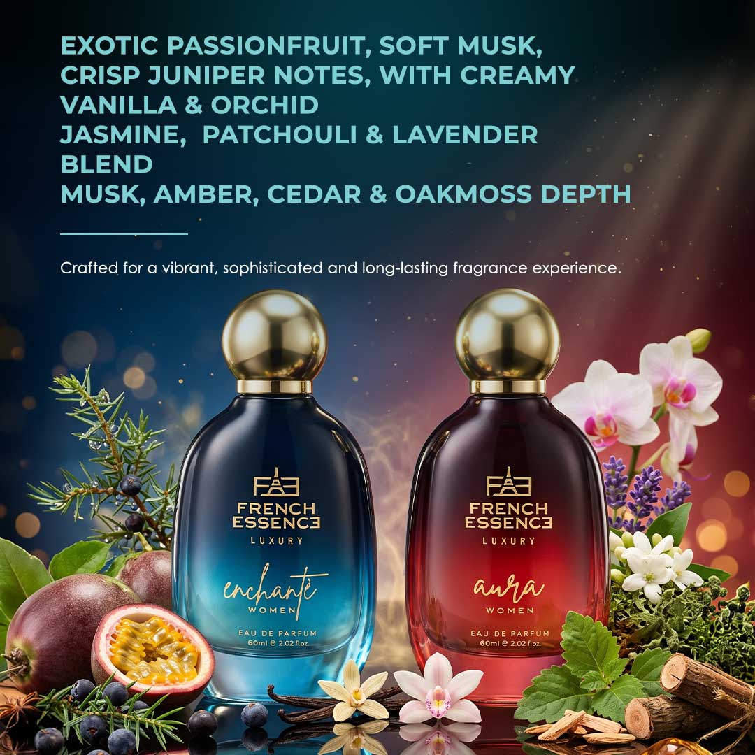Women's Luxury Perfume Combo Pack 60ml+60ml (Pack of 2)