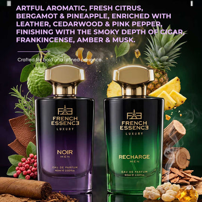 Men's Luxury Perfume Combo Pack 60ml+60ml (Pack of 2)
