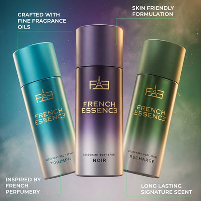 Men Deodorant Body Spray Combo Pack 150ML Each (Pack of 3)
