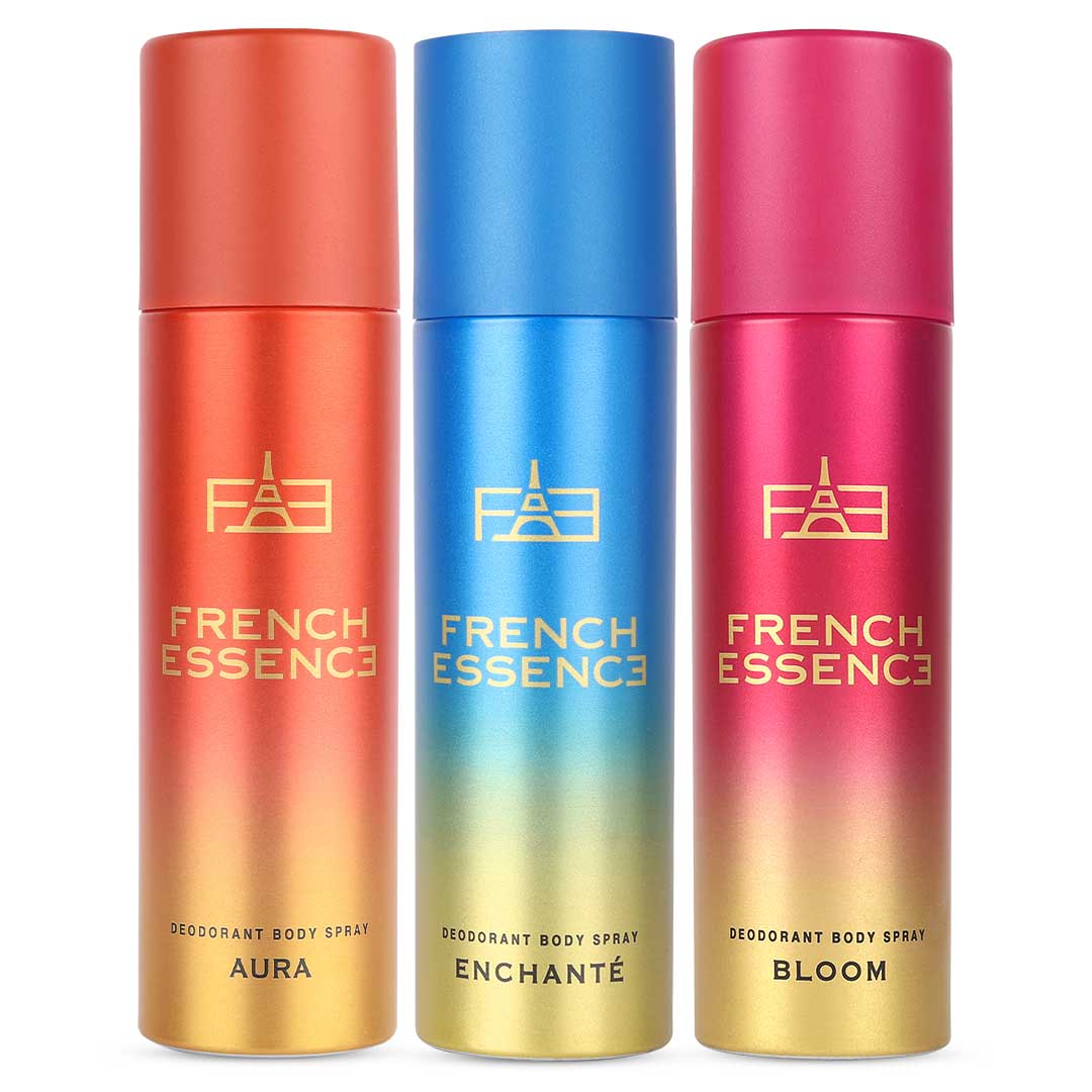 Luxury Women's Deodorant Body Spray Combo Pack 150ML Each (Pack of 3)