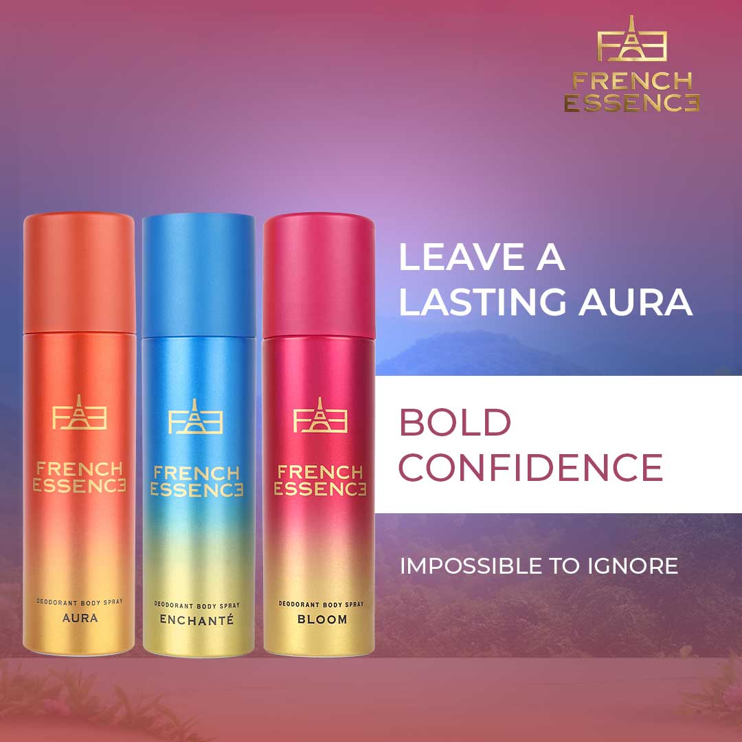 Luxury Women's Deodorant Body Spray Combo Pack 150ML Each (Pack of 3)