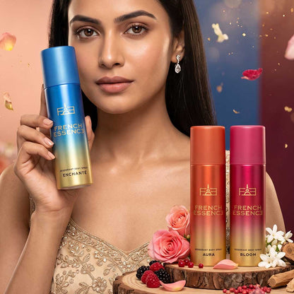 Luxury Women's Deodorant Body Spray Combo Pack 150ML Each (Pack of 3)