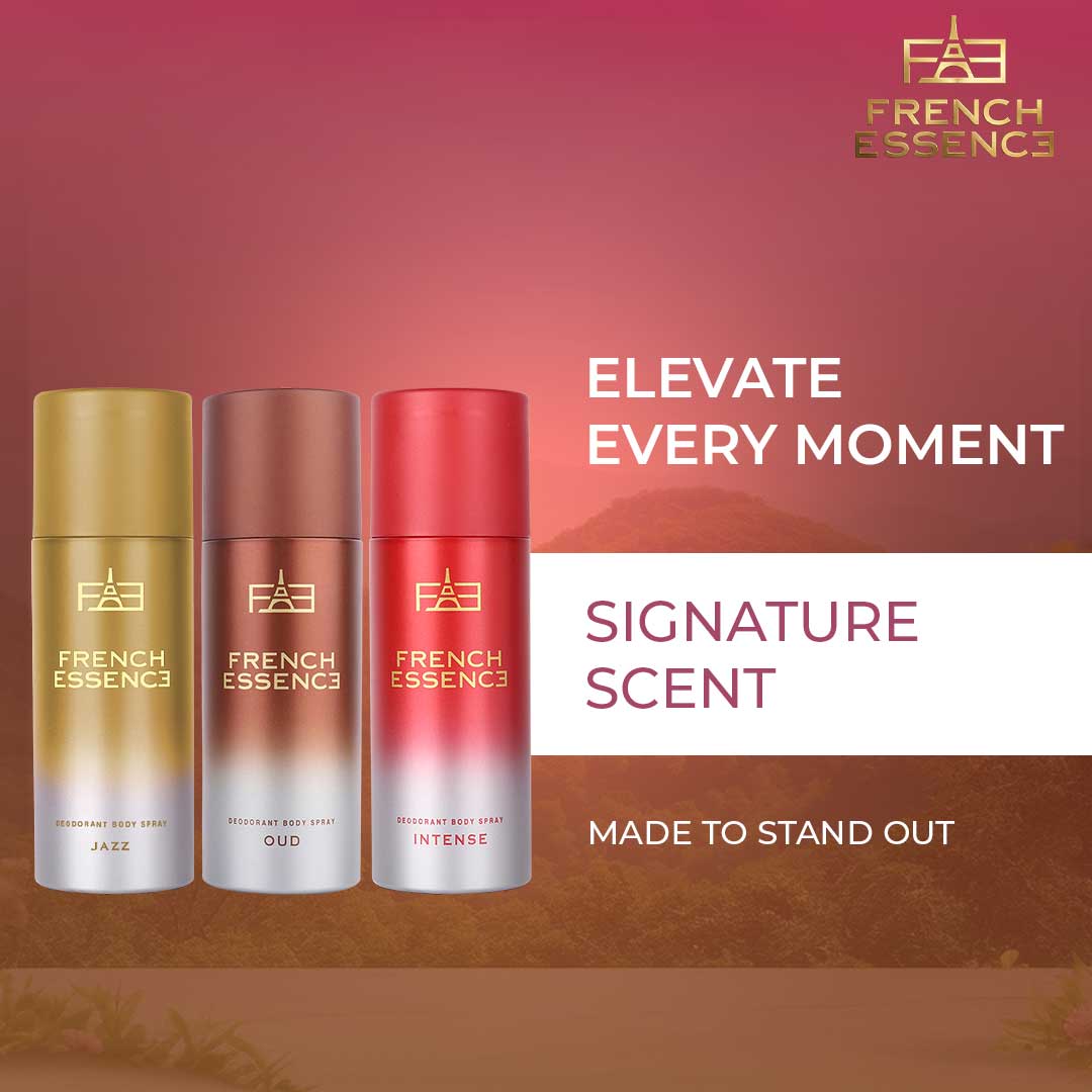 Luxury Unisex Deodorant Body Spray Combo Pack 150ML Each (Pack of 3)