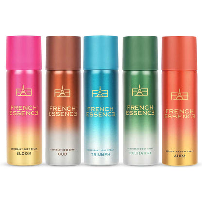 MINI Luxury Deo Combo Pack - Recharge, Oud, Aura, Bloom & Triumph | 50ml x 5