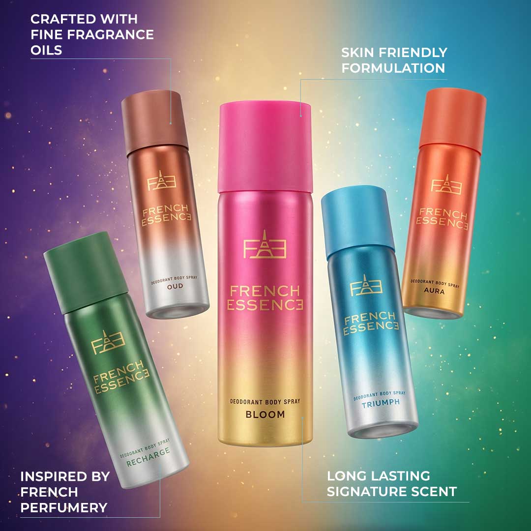 MINI Luxury Deo Combo Pack - Recharge, Oud, Aura, Bloom & Triumph | 50ml x 5