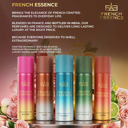 MINI Luxury Deo Combo Pack - Recharge, Oud, Aura, Bloom & Triumph | 50ml x 5